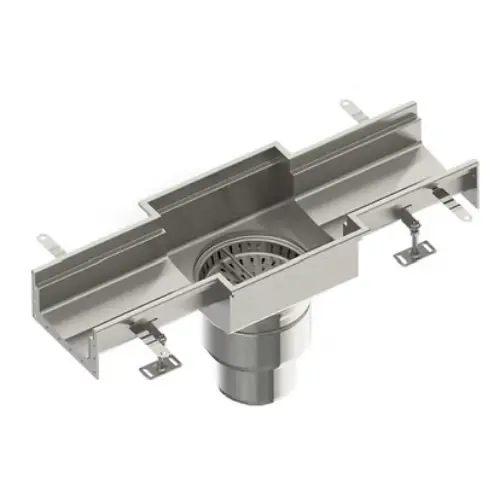 center outlet drain channel