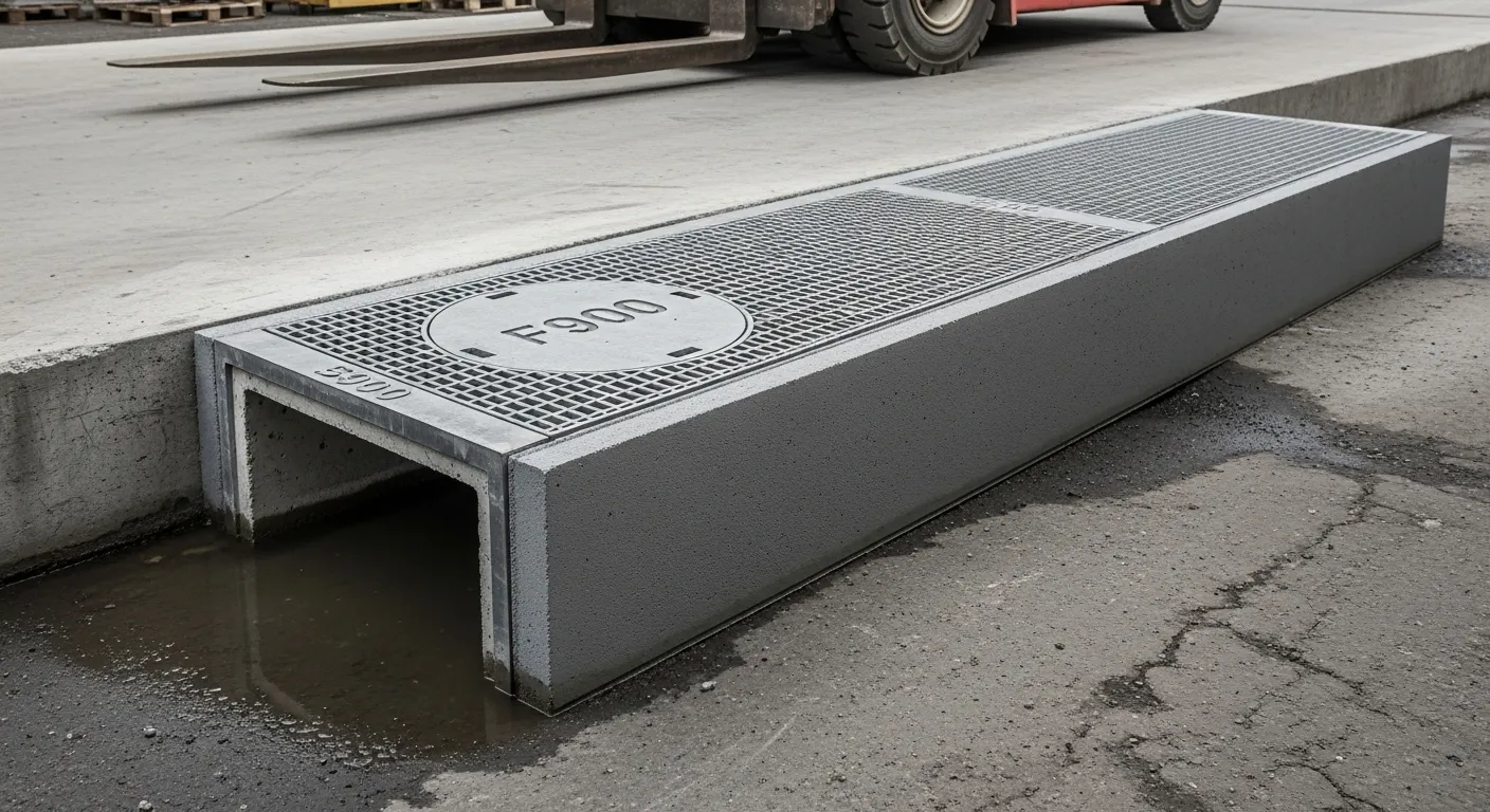 F900 load class polymer concrete drainage