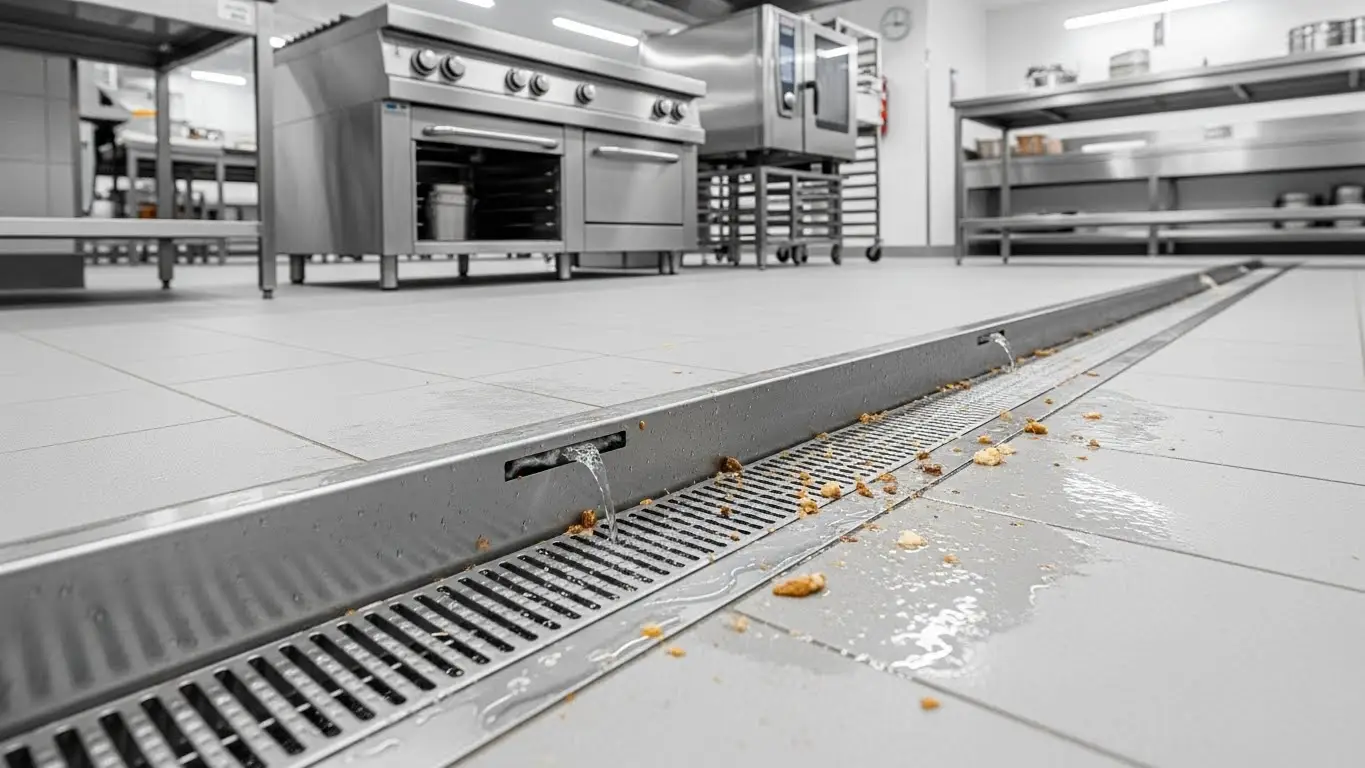 commercial hygienic drainage