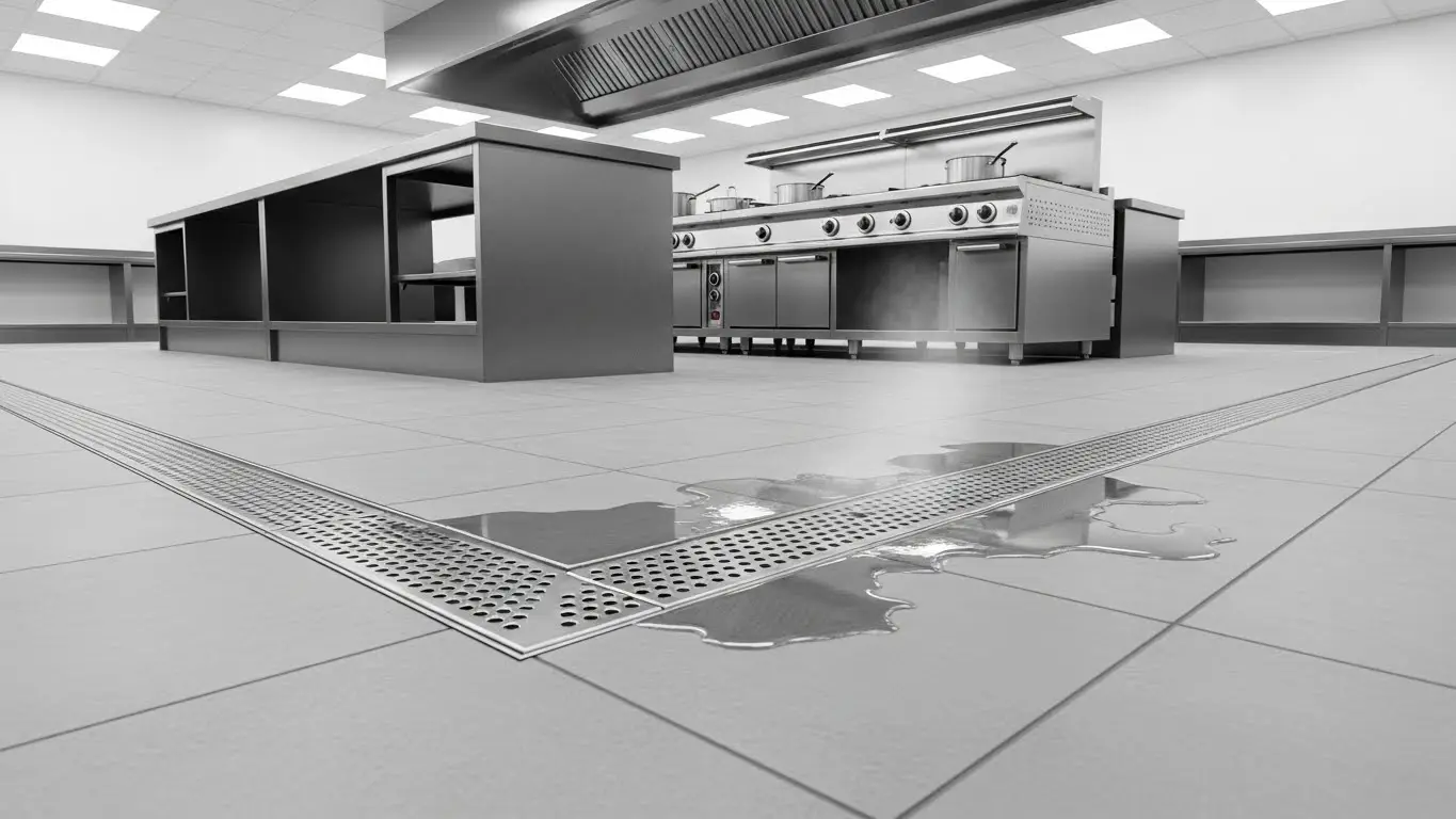 commercial hygienic drainage