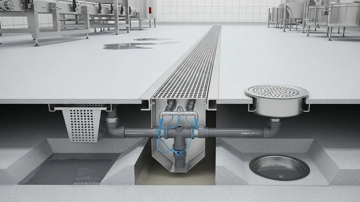 drainage systems for food processing plants