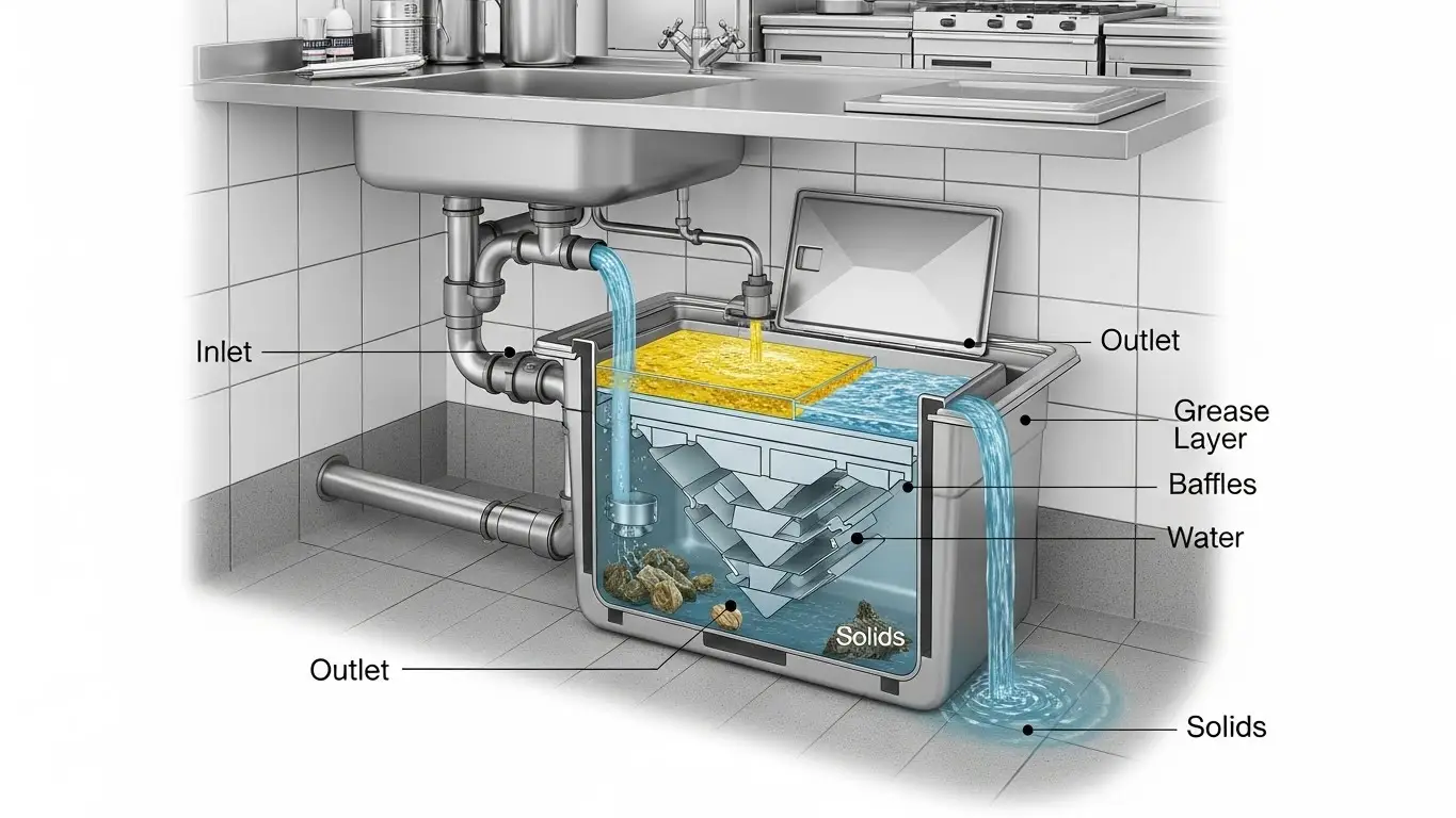 grease trap separator system