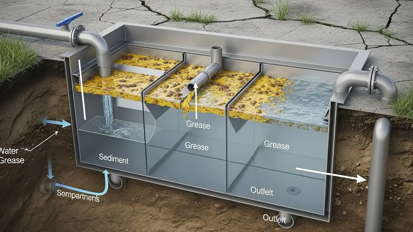 grease trap separator system