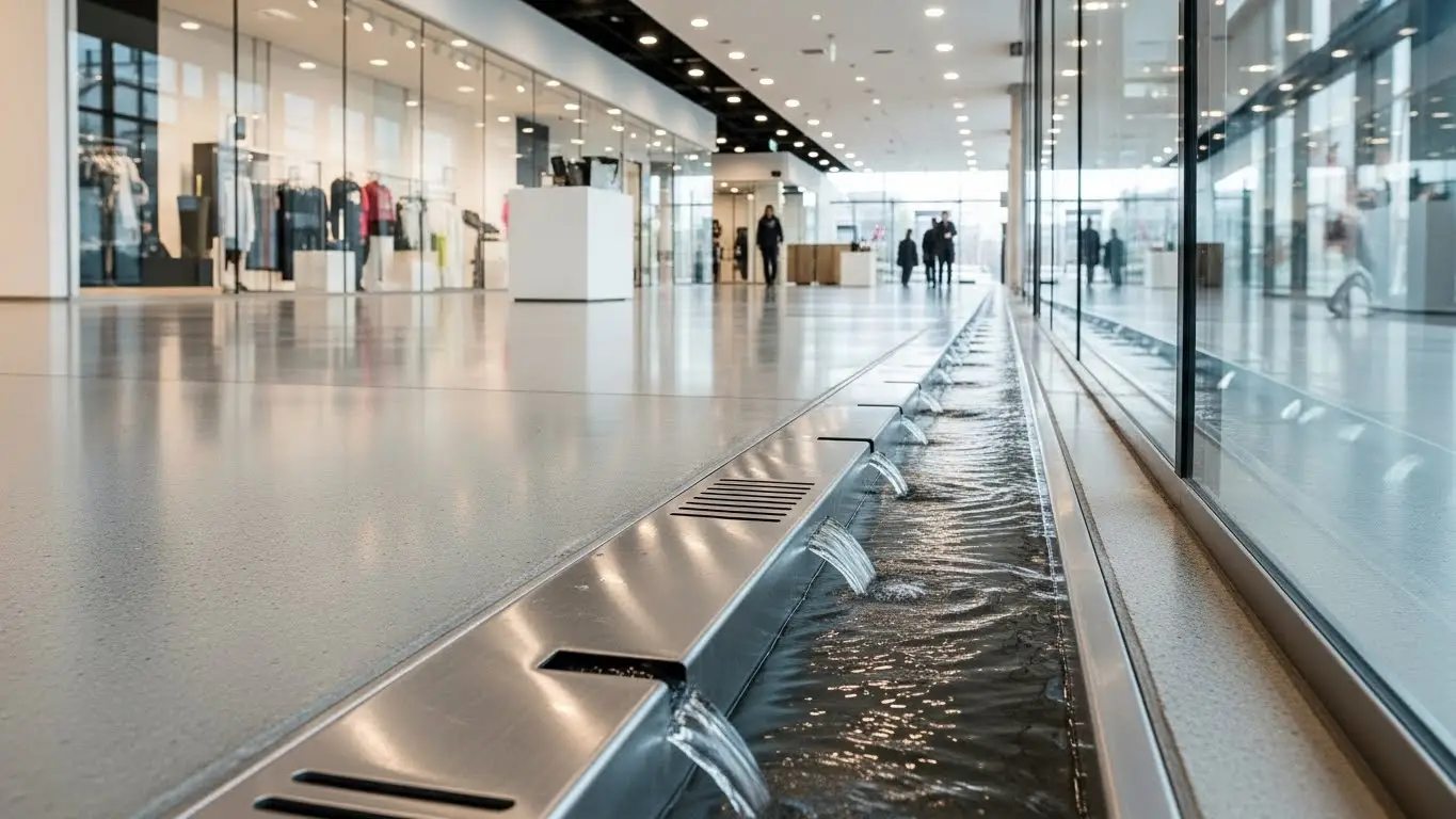 linear drainage solutions for commercial spaces