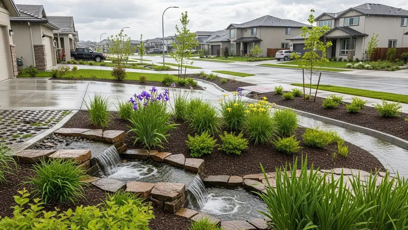 stormwater management for residential area