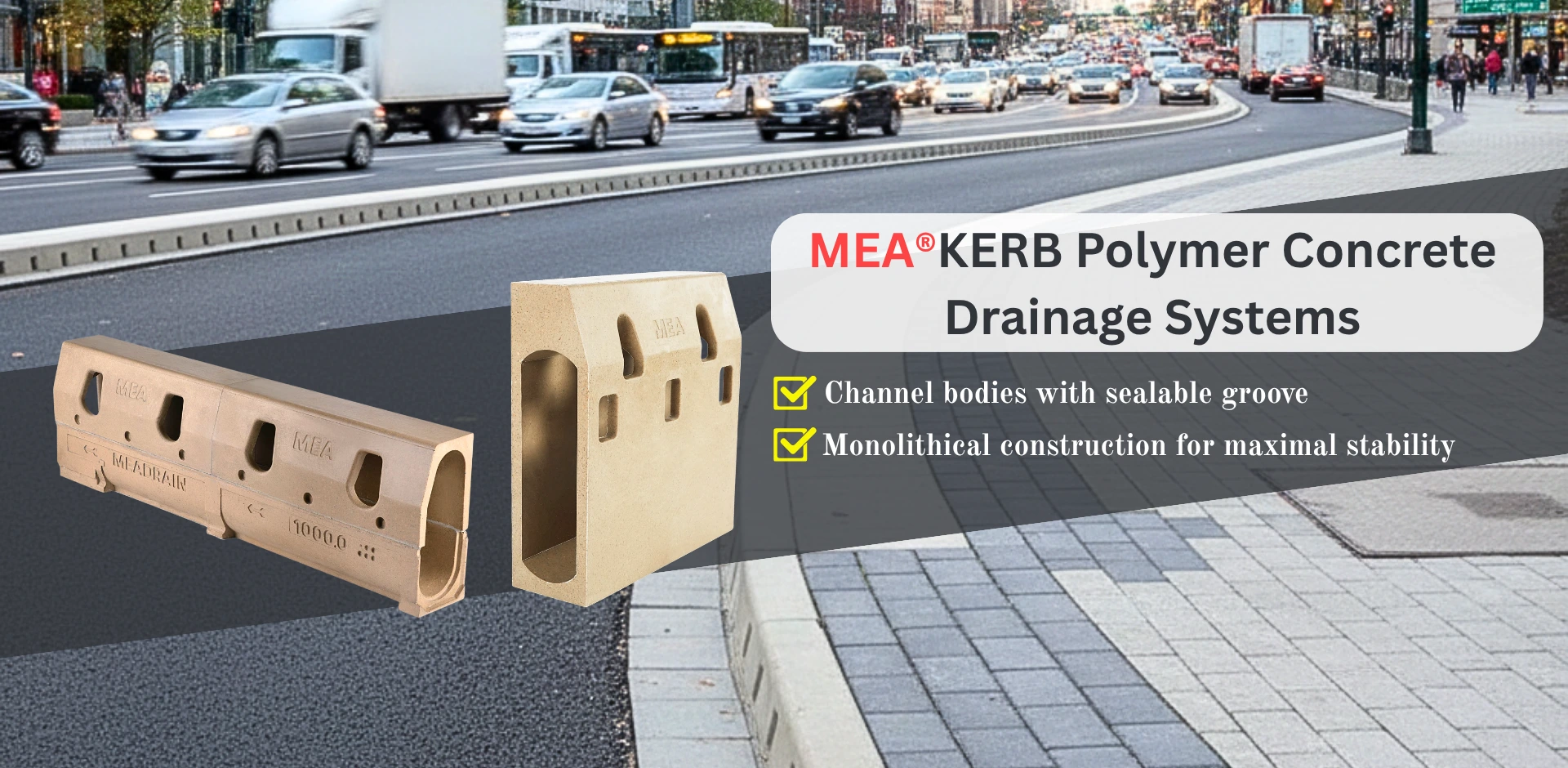 MEA KERB Polymer Concrete Drainage Systems