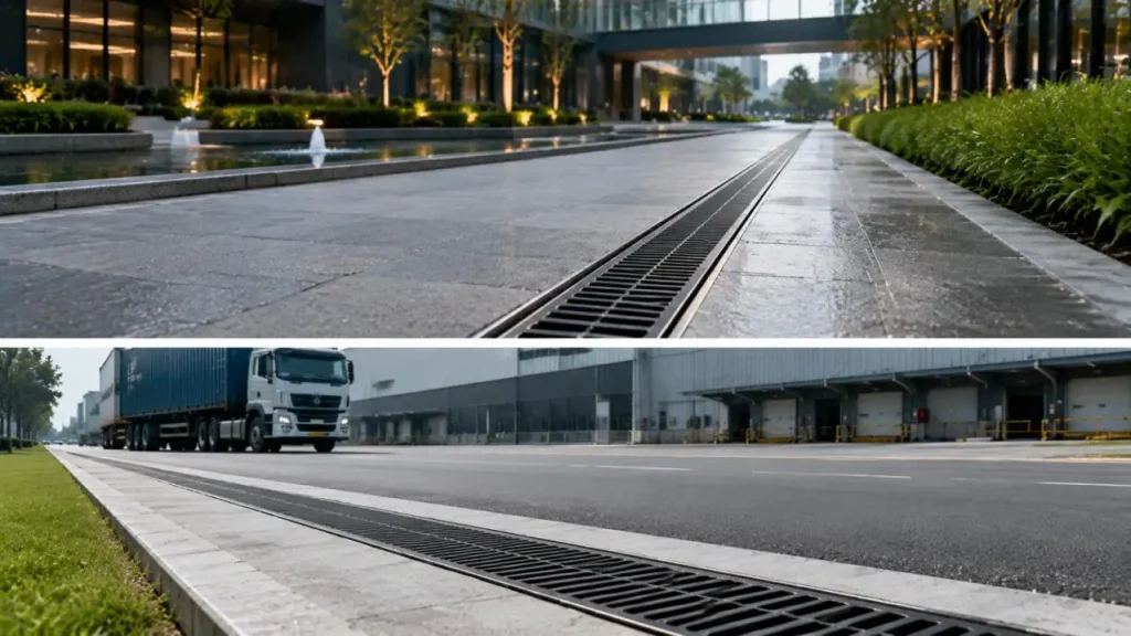 Polymer Concrete Drainage System for Civil Projects